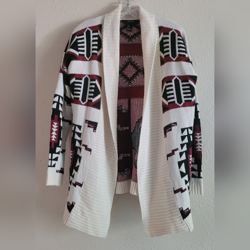 Forever 21 Sz Small Aztec Patterned Cardigan